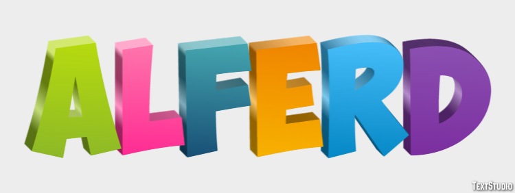 Alferd Text effect