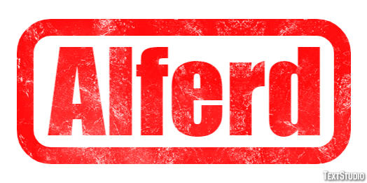 Alferd Text effect
