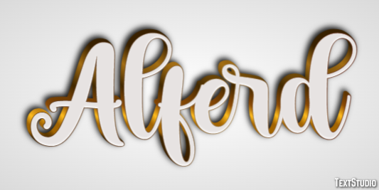 Alferd Text effect