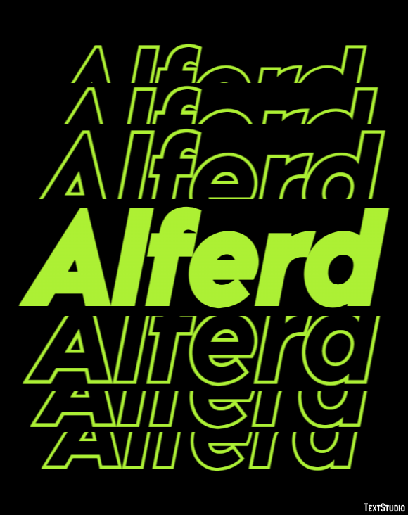 Alferd Text Effect