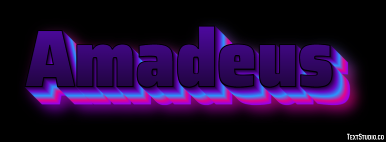 Amadeus Text Effect