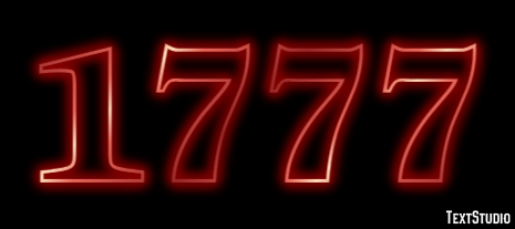 1777 Texteffekt