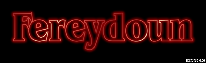 Fereydoun Efeito de texto