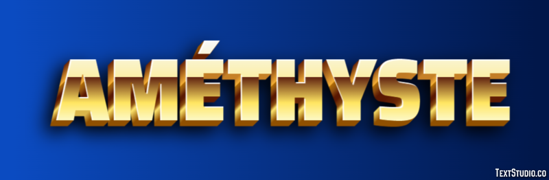Améthyste Эффект текста