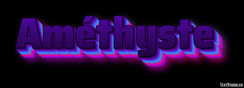 Améthyste Эффект текста