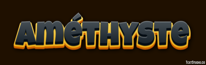 Améthyste Эффект текста