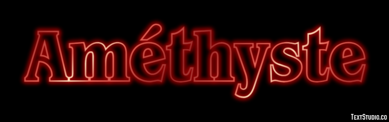 Améthyste Эффект текста