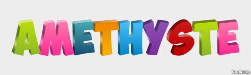 Améthyste Эффект текста