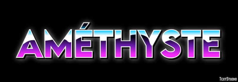 Améthyste Effet de Texte