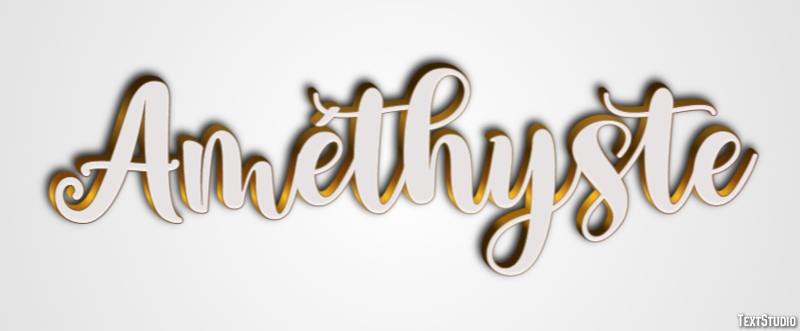 Améthyste Эффект текста