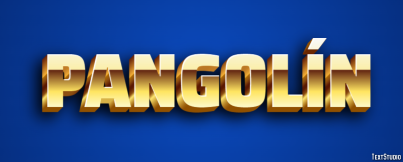 Pangolín Efekt tekstowy