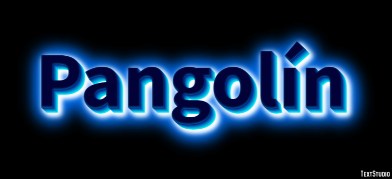 Pangolín Effetto testo