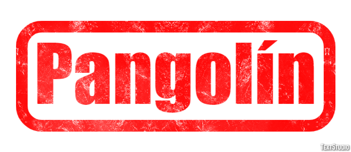 Pangolín Effetto testo