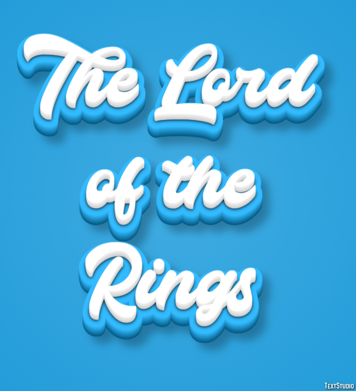 The Lord of the Rings Text effect