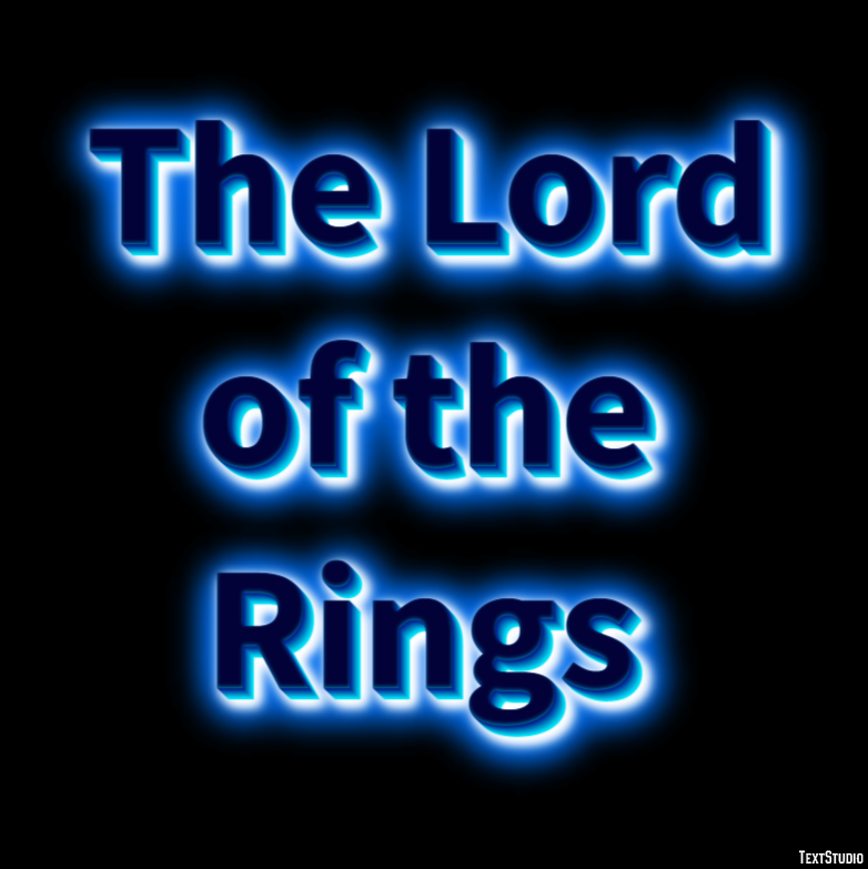 The Lord of the Rings Text effect