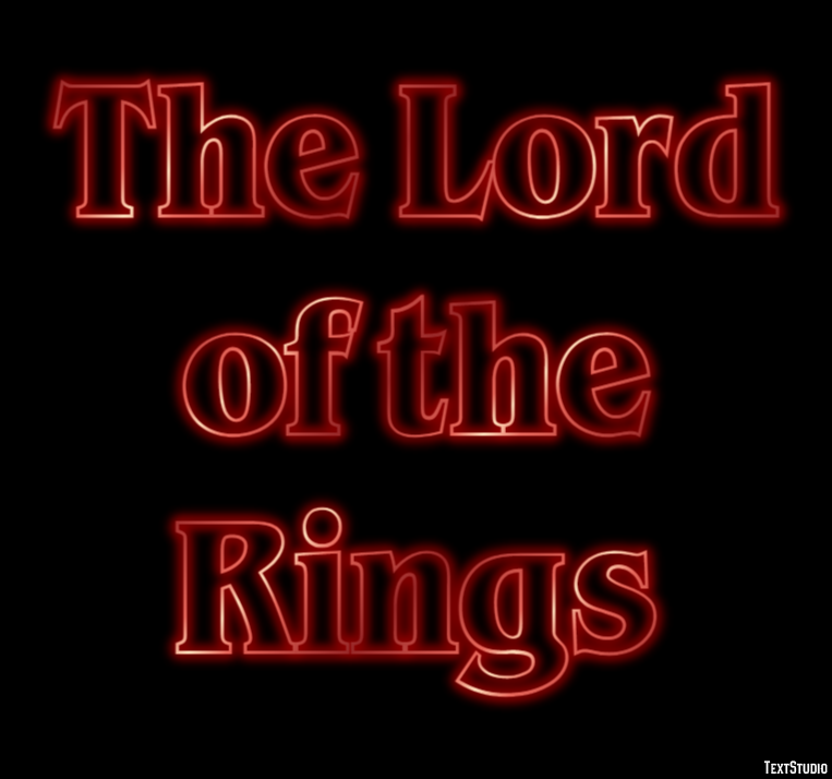 The Lord of the Rings Text effect