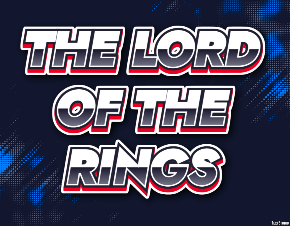 The Lord of the Rings Text effect
