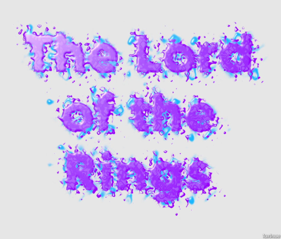 The Lord of the Rings Text effect