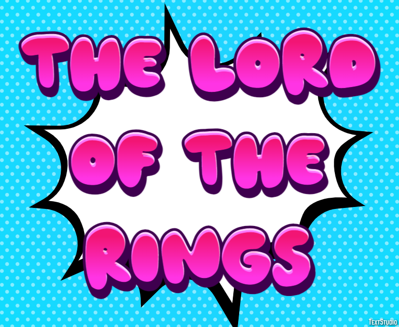 The Lord of the Rings Text effect