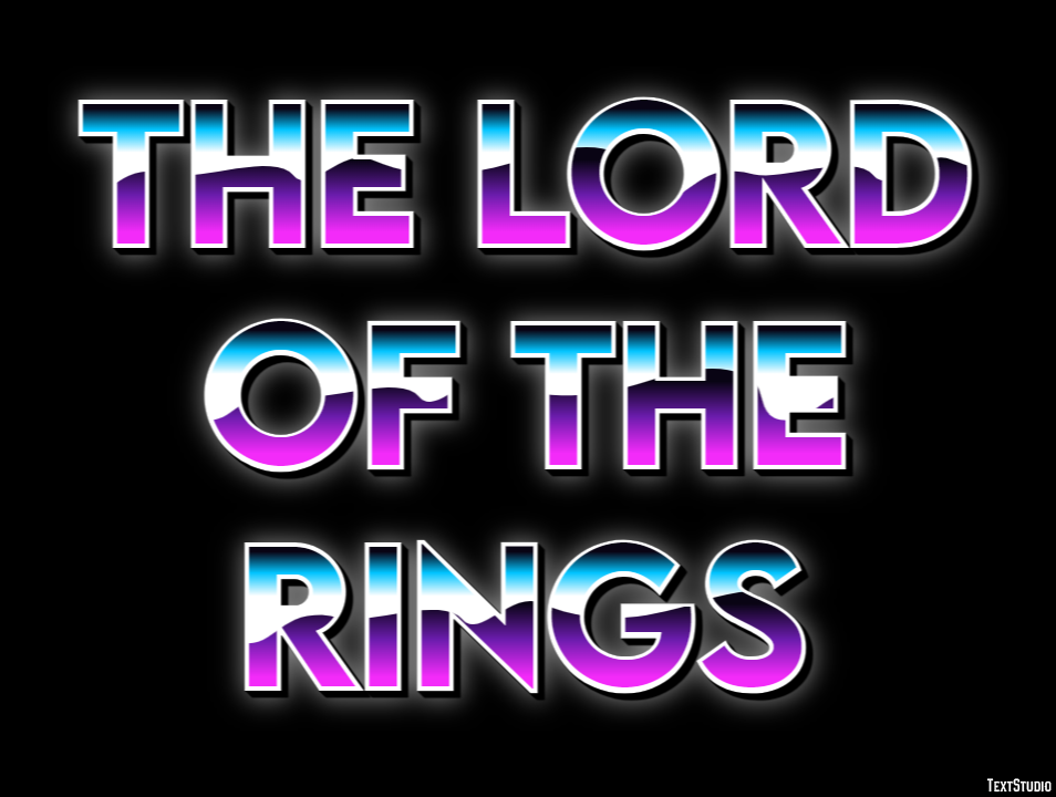 The Lord of the Rings Text effect