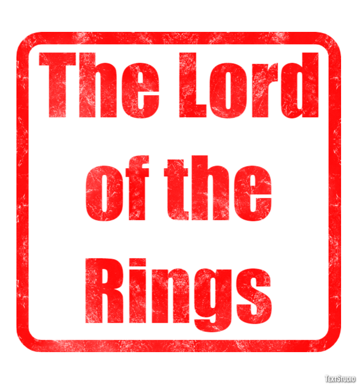 The Lord of the Rings Text effect