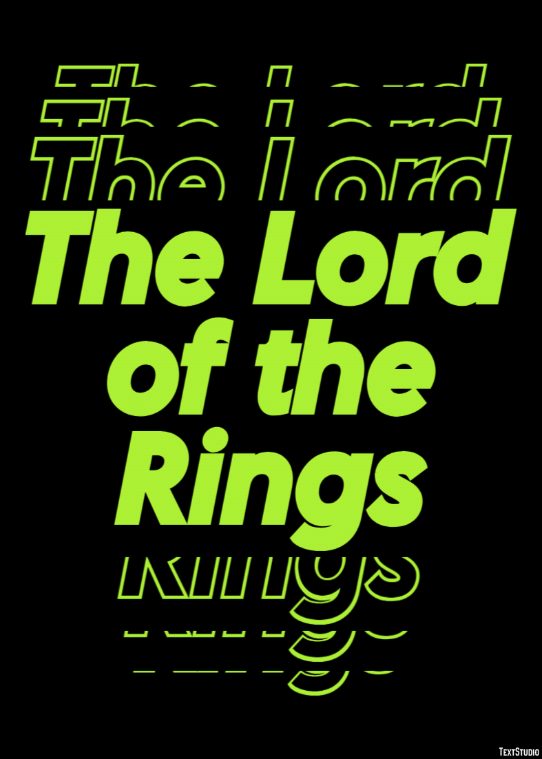 The Lord of the Rings Text effect