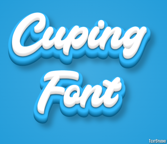 Cuping Font Text Effect