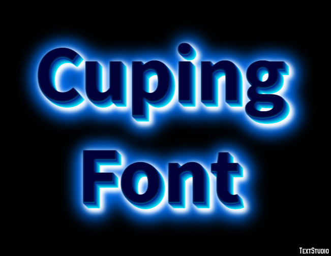 Cuping Font Text Effect