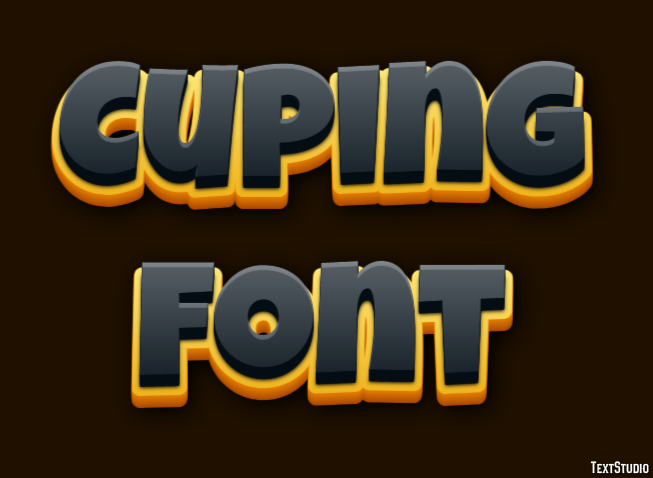 Cuping Font Text Effect