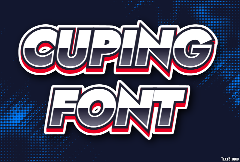 Cuping Font Text Effect