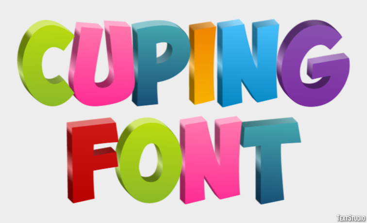 Cuping Font Text Effect