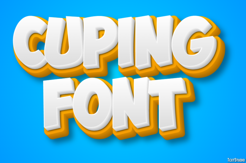 Cuping Font Text Effect