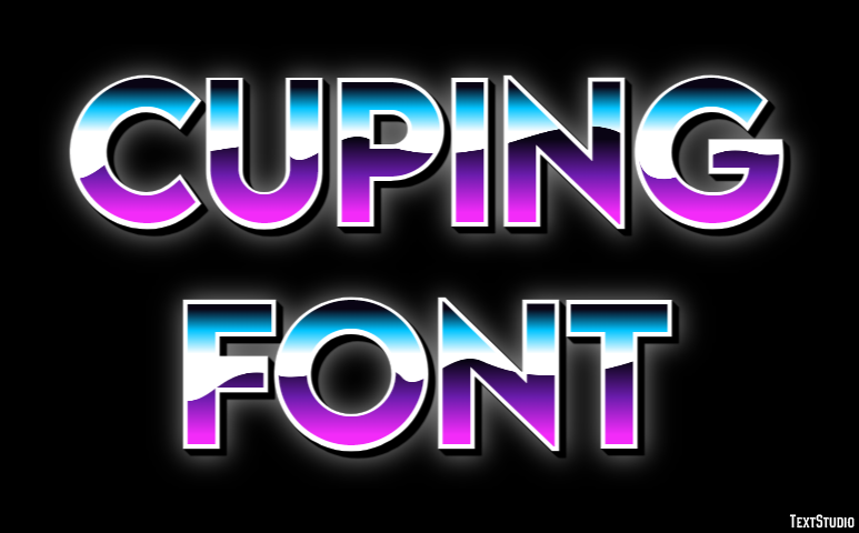 Cuping Font Text Effect
