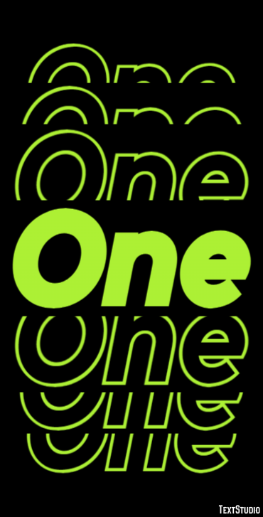 One Text Effect