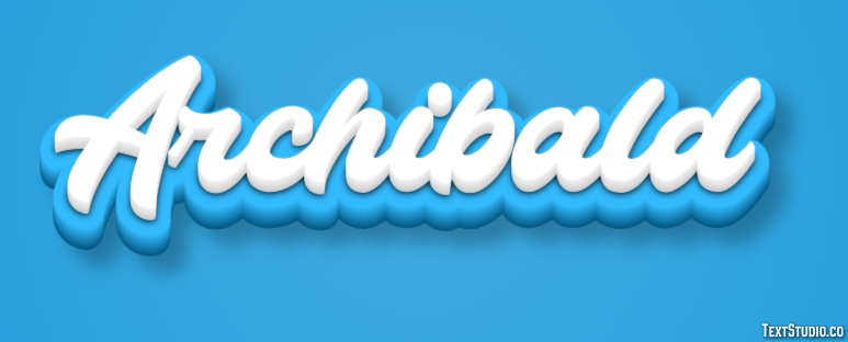 Archibald Эффект текста