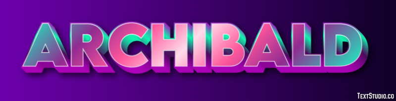 Archibald Эффект текста