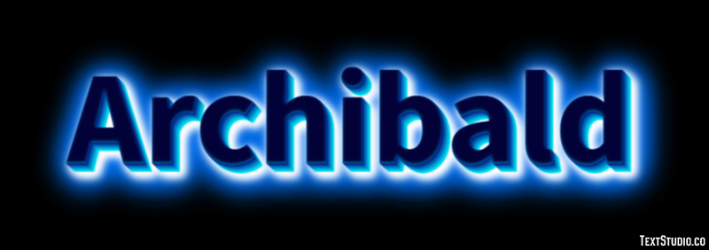Archibald Эффект текста
