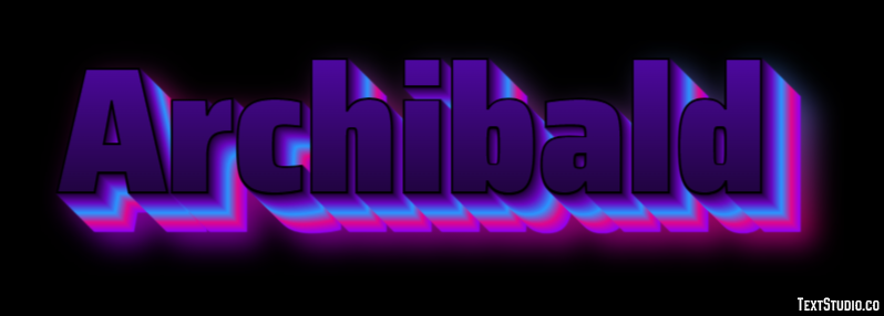 Archibald Эффект текста