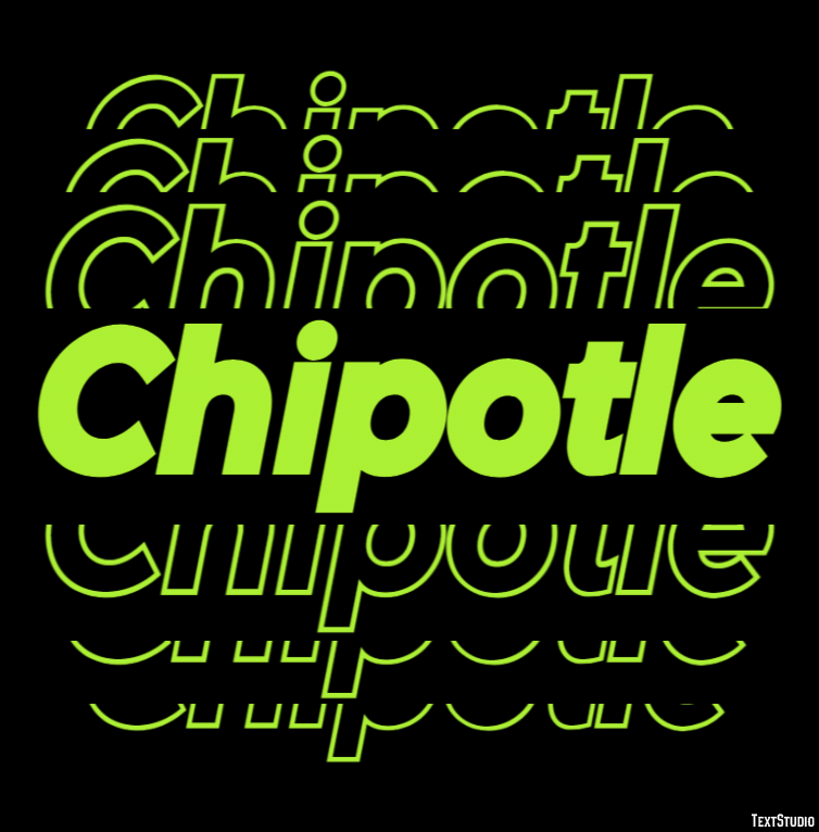 Chipotle Effet de Texte