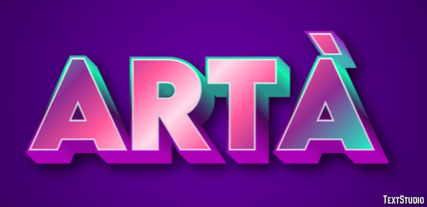 Artà Text effect
