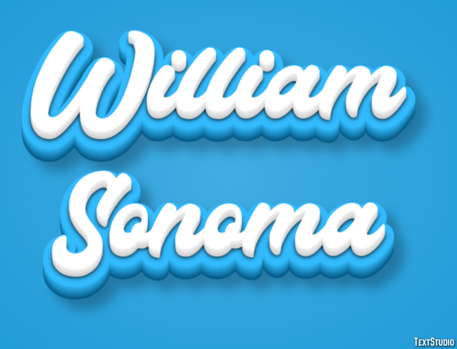 William Sonoma テキスト効果