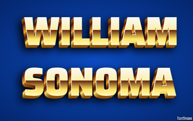 William Sonoma Efeito de texto
