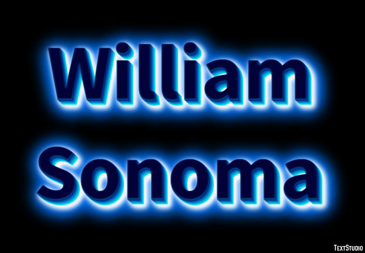 William Sonoma Efeito de texto
