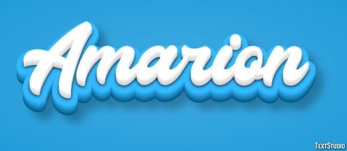 Amarion Text effect