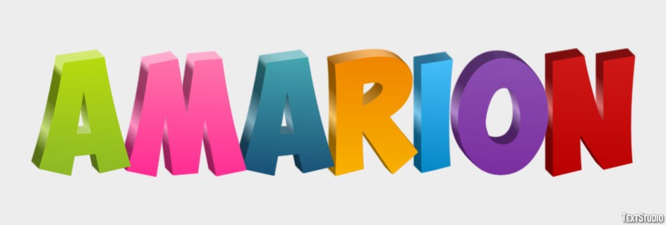 Amarion Text effect