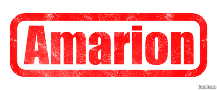 Amarion Text effect