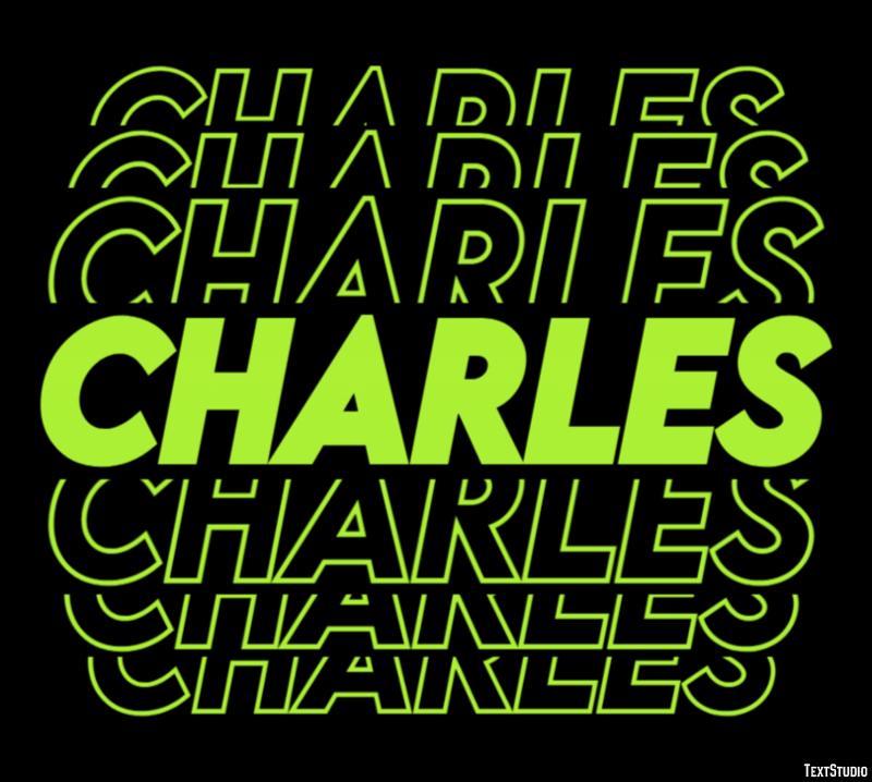 Charles テキスト効果