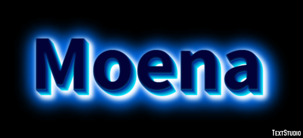Moena Effetto testo