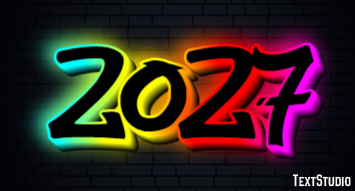 2027 Text Effect