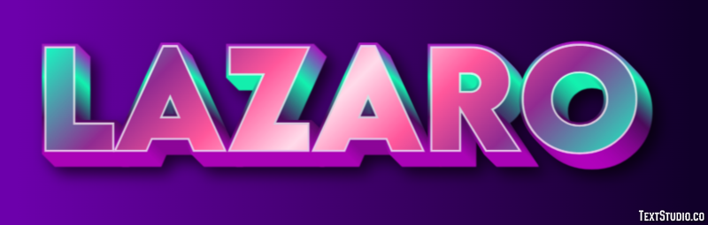 Lazaro Efecto de Texto